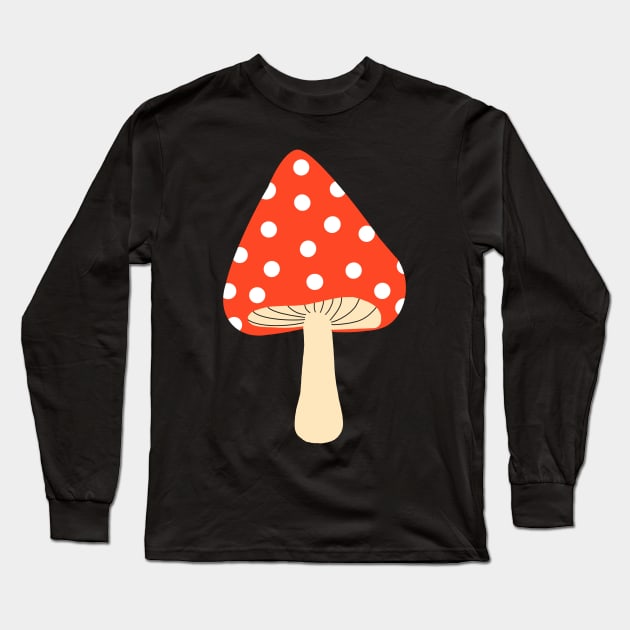 Mushroom Long Sleeve T-Shirt by wacka